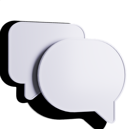 Free Chat Bubble  3D Illustration