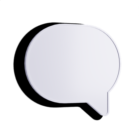 Free Chat Bubble  3D Illustration