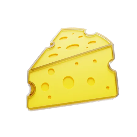 Free Cheese  3D Illustration