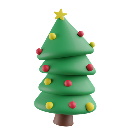 Free Christmas tree  3D Icon