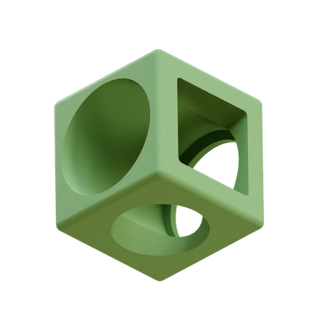 Free Cubo booleano de múltiples formas  3D Icon