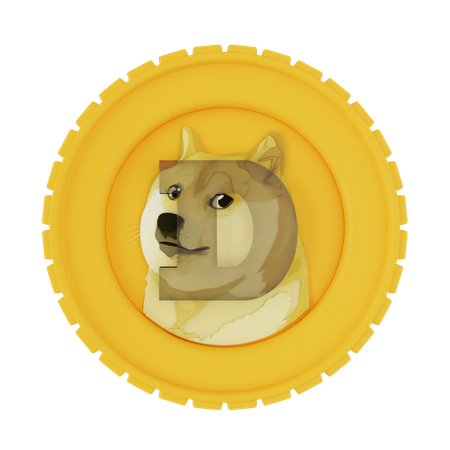 Free Dogecoin  3D Illustration