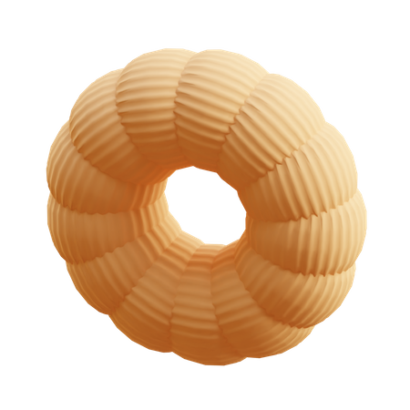 Free Donas acanaladas  3D Icon