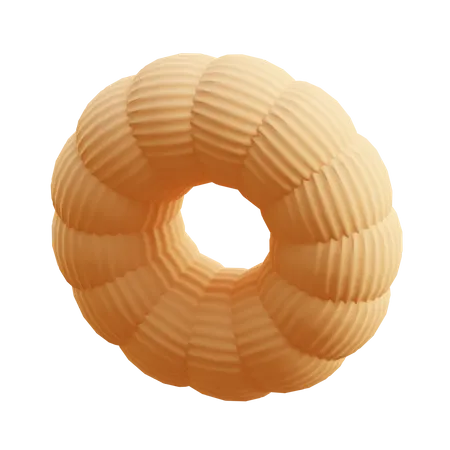 Free Donas acanaladas  3D Icon