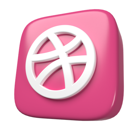 Free Dribbble  3D Icon