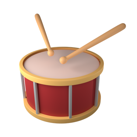 Free Drum  3D Icon