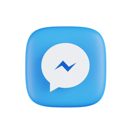 Free Facebook Messenger  3D Icon