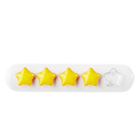 Free Five Star Rating  3D Icon