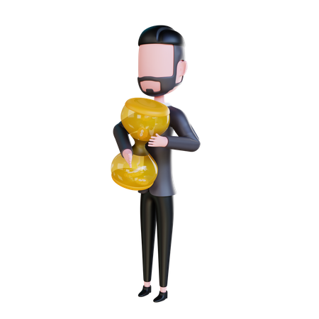 Free Geschäftsmann macht Zeitmanagement  3D Illustration