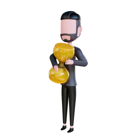 Free Geschäftsmann macht Zeitmanagement  3D Illustration