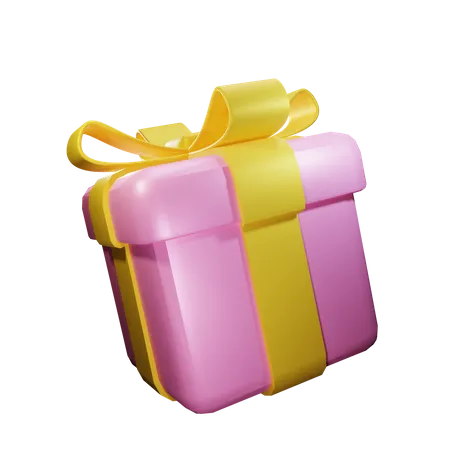 Free Gift Box  3D Illustration