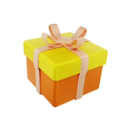 Free Gift Box  3D Illustration