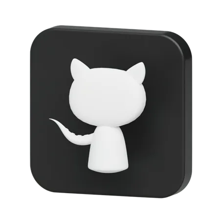 Free Logotipo do GitHub  3D Logo