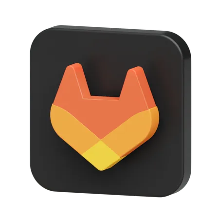 Free Logotipo do gitlab  3D Logo