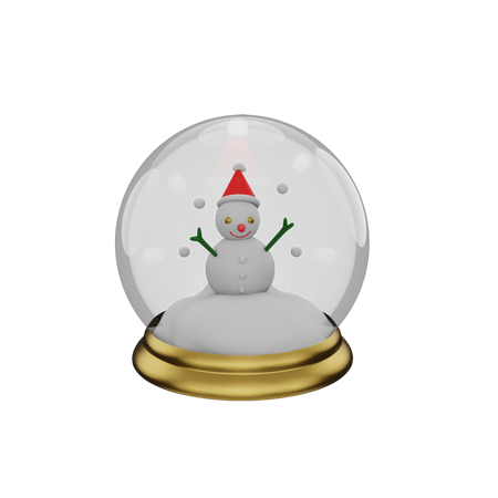 Free Globo de nieve de navidad  3D Illustration