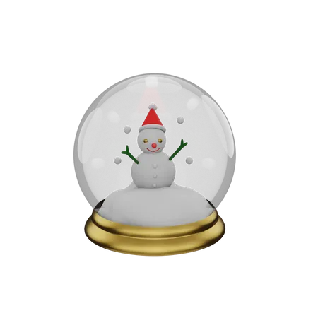 Free Globo de nieve de navidad  3D Illustration