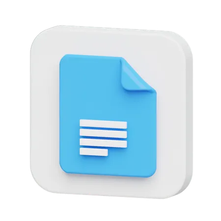 Free Logotipo do Google Docs  3D Logo