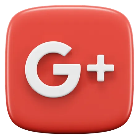 Free Google plus  3D Icon