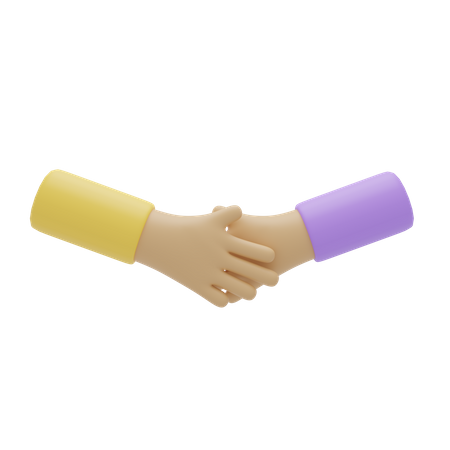 Free Handshake Hand Gesture  3D Illustration