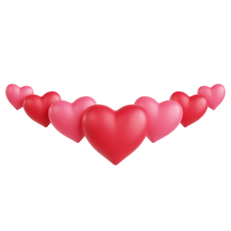 Free Hearts Ornament  3D Icon