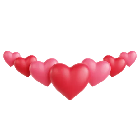 Free Hearts Ornament  3D Icon