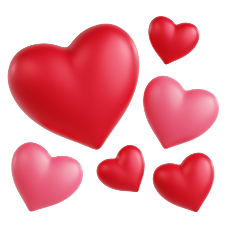 Free Hearts Ornament  3D Icon