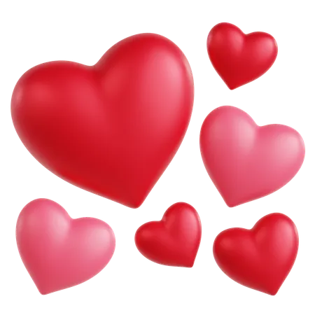 Free Hearts Ornament  3D Icon