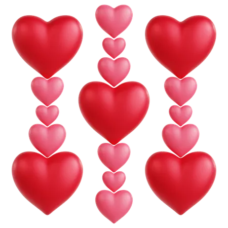 Free Hearts Ornament  3D Icon