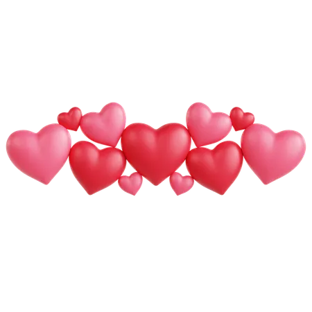 Free Hearts Ornament  3D Icon