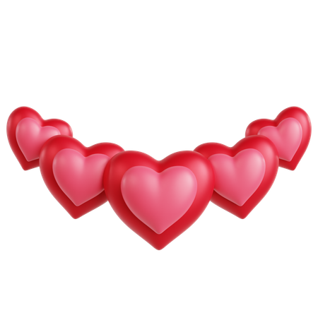 Free Hearts Ornament  3D Icon