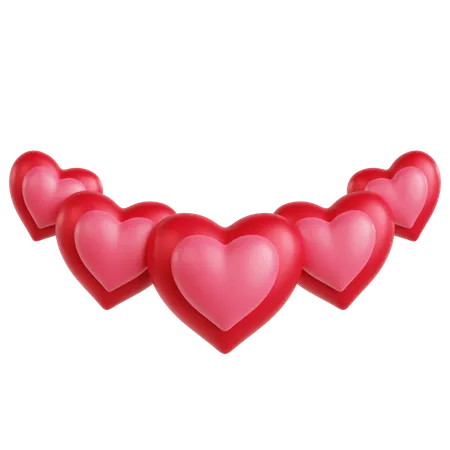 Free Hearts Ornament  3D Icon