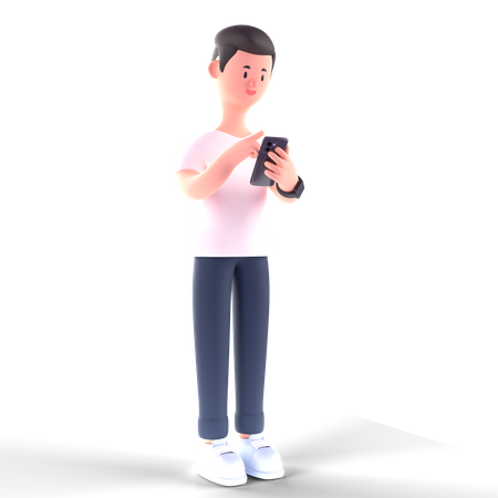 Free Homme d'affaires discutant au téléphone  3D Illustration