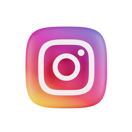 Free Instagram  3D Icon