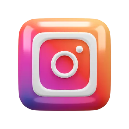 Free Instagram  3D Logo