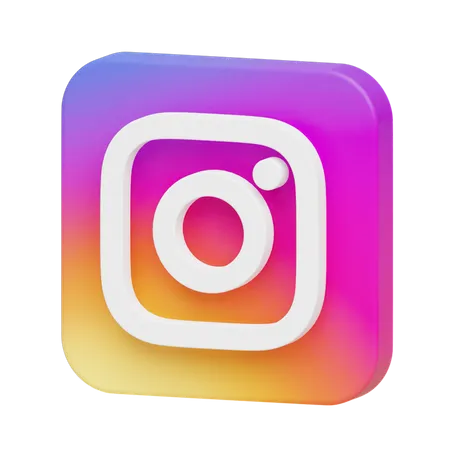 Free Logotipo do instagram  3D Logo