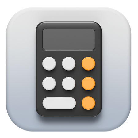 Free IOS calculator  3D Logo