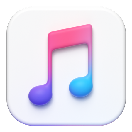 Free Ios Music  3D Logo