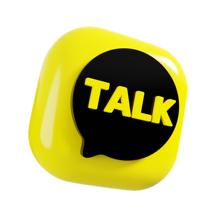 Free Logotipo do kakaotalk  3D Logo