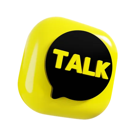 Free Logotipo do kakaotalk  3D Logo