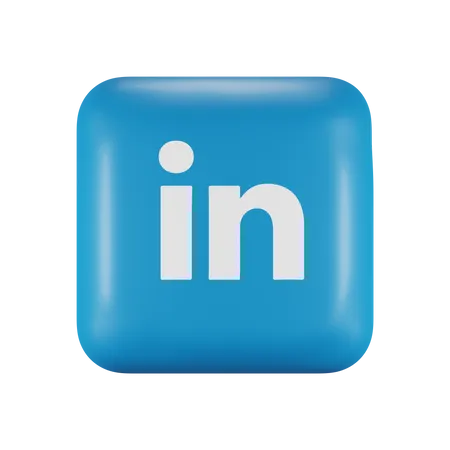 Free LinkedIn  3D Logo