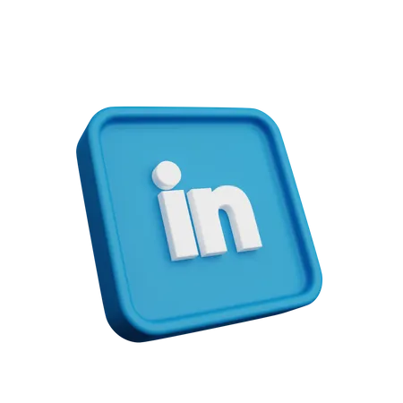 Free LinkedIn  3D Logo