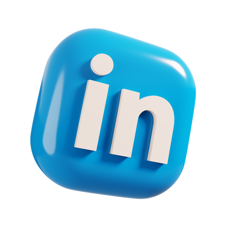 Free Linkedin  3D Logo