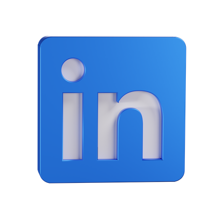 Free Logotipo do LinkedIn  3D Icon