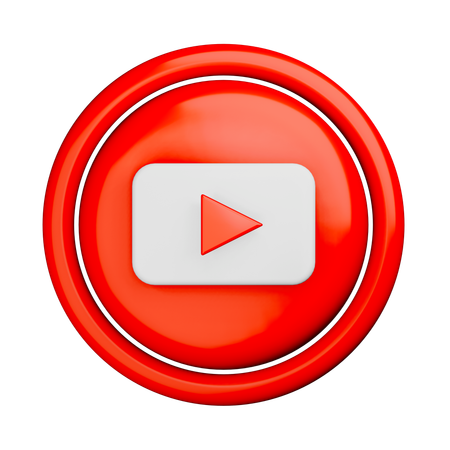 Free Logotipo de youtube  3D Icon