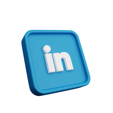 Free Logotipo de LinkedIn  3D Logo