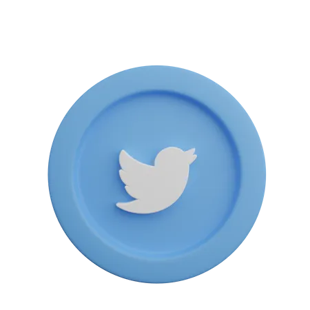 Free Logotipo do Twitter  3D Logo