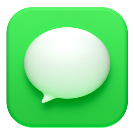 Free MacOs Messages  3D Logo