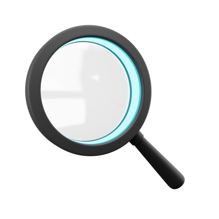 Free Magnifying Glass  3D Illustration