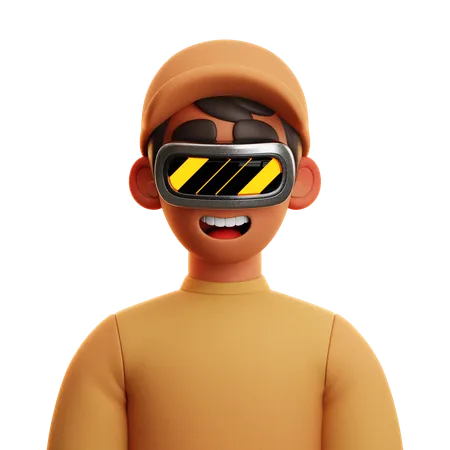 Free 帽子をかぶった男性  3D Icon