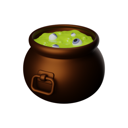 Free Olla de bruja  3D Icon